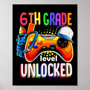 Poster Gamer Ck To School Gamepad Sexto Nível 6º Ano U