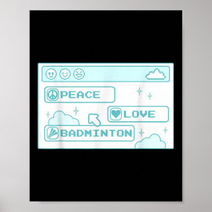 Poster Gamer Computer Pc Nerd Legal Peace Love Badmin