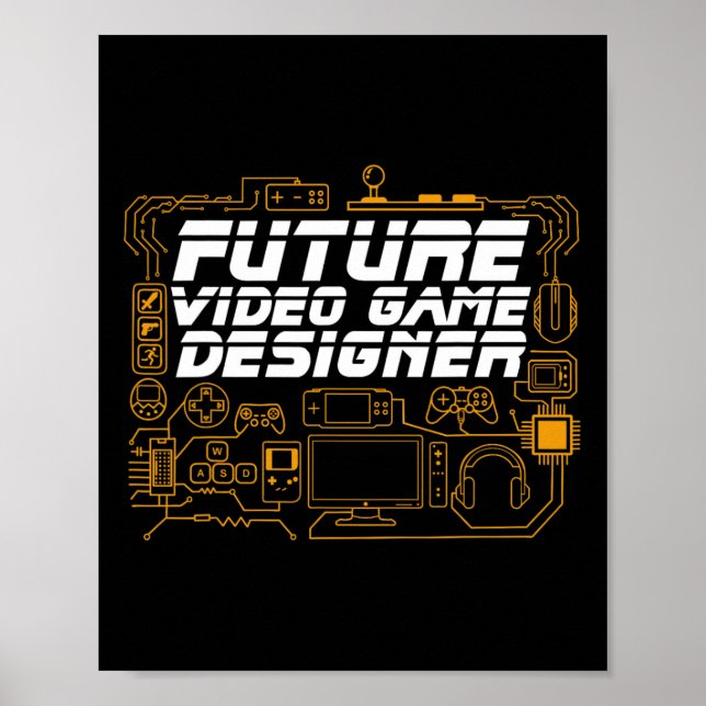 Poster Gamer de Codificação do Programador do Designer de (Frente)