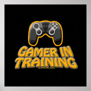 Póster Gamer em Trainiing - controlador