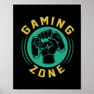 Poster Gamer Gift Gaming Zone