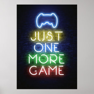 Poster Gamer Gift Jogador Apenas Mais Um Jogo