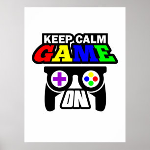 Poster Gamer Gift Mantém O Jogo Calmo