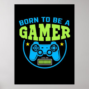 Poster Gamer Gift Nascer De Jogador