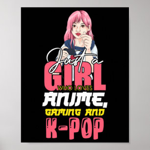 Poster Gamer Girl É Apenas Uma Menina Que Ama Os Jogos De