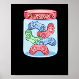Poster Gamer Happy Pills Sticker