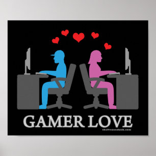 Póster Gamer Love