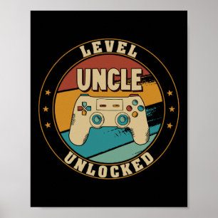 Poster Gamer Novo Tio Pai Mãe 