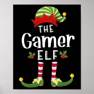 Poster Gamer Papai Noel Correspondente Pijama Natal Festa