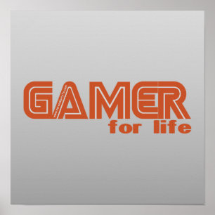 Poster Gamer para a vida