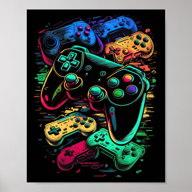 Poster Gamer Video Game Controller 17 (Frente)