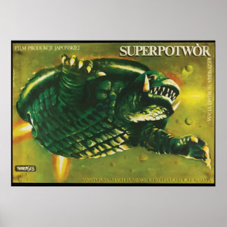 Poster Gamera na Polônia