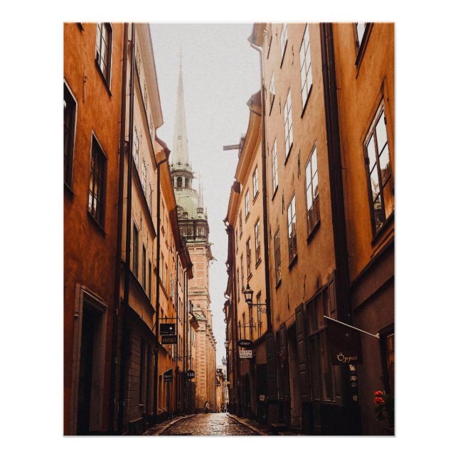 Póster Gamla Stan, Estocolmo, Suécia  (Frente)