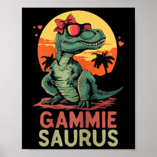 Poster Gammiesaurus Dino Dinosaur Gammie-saurus T-rex Div