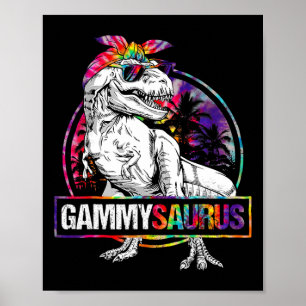 Poster Gammysaurus Dinosaur Gammy Saurus Matando Família