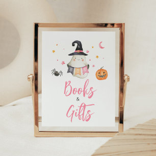 Poster Ganchos e presentes do "Halloween Fantasma" Rosa