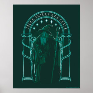Poster GANDALF™ "Fale Amigo e Entre" Portas de Durin