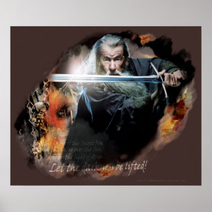 Poster Gandalf With Sword In Battle