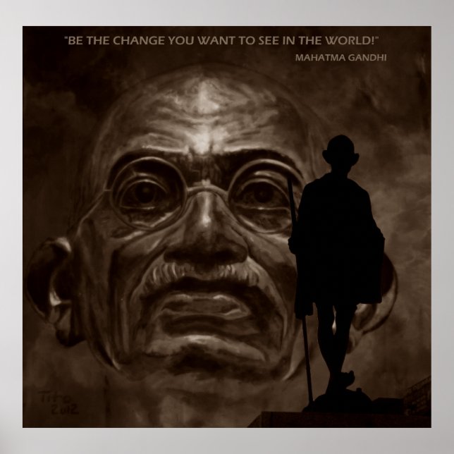 Poster GANDHI - change… (Frente)