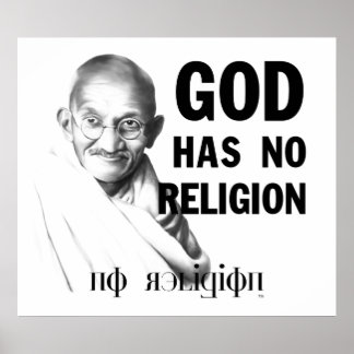 Poster Gandhi em Deus