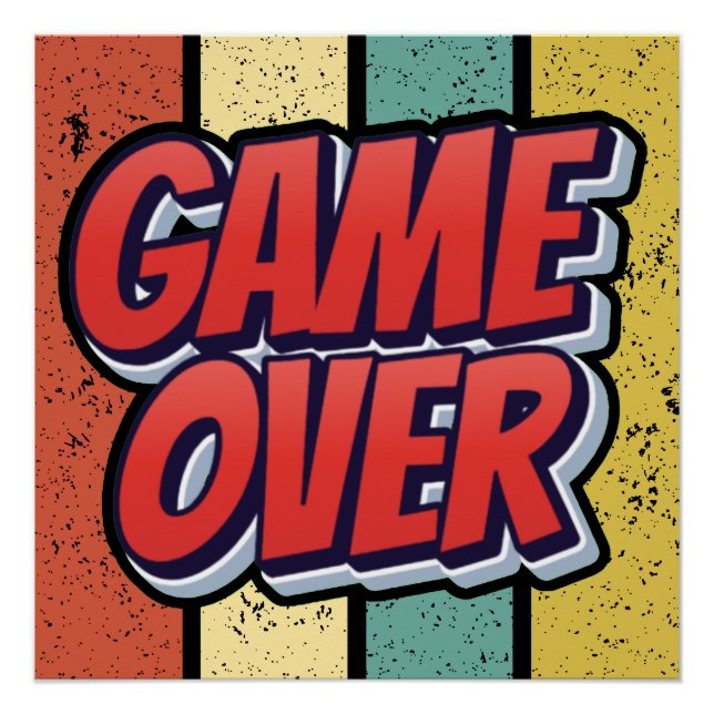 Póster Gane acabou. (Frente)