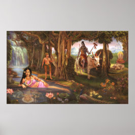 Poster Ganesh Leela - Antes de Ganesh ter sua cabeça de e