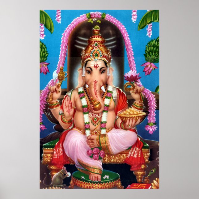 Póster Ganesha Deus (Frente)
