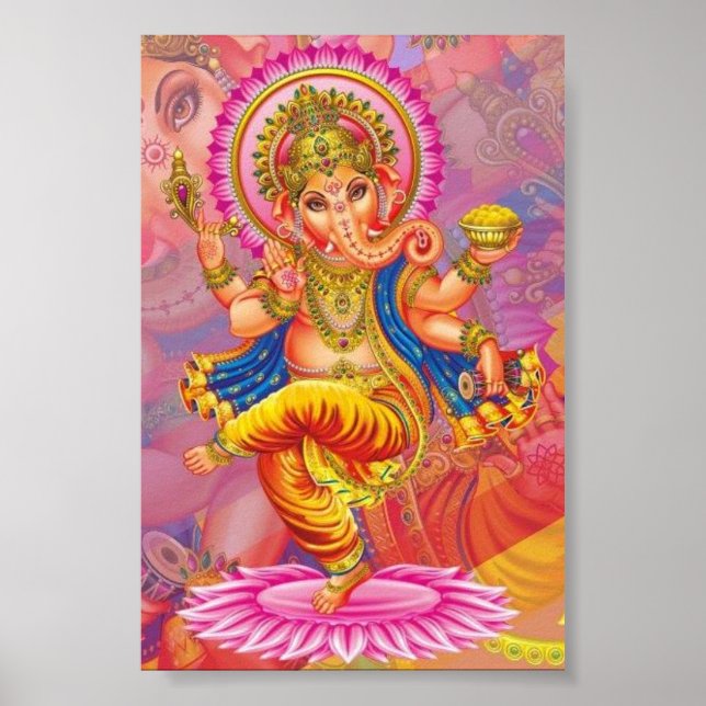 Poster Ganesha Diosa Elefante (Frente)