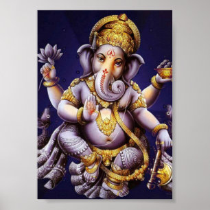 Poster Ganesha Ganesha Hindu Índia Elefante Asiático Impr