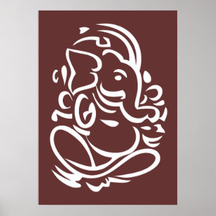 Póster Ganesha - Sinal de Deus Hindu