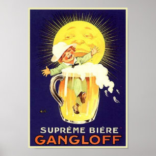 Póster Gangloff da Suprema Biere