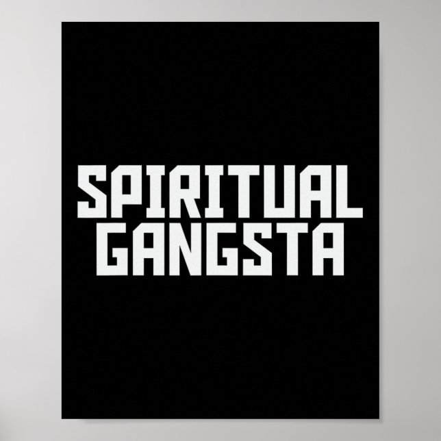 Poster Gangsta Espiritual Amante da Meditação Espiritual  (Frente)