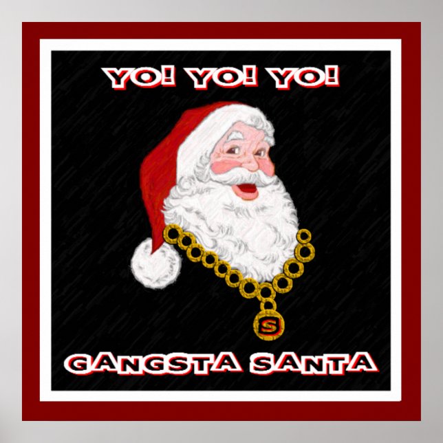 Poster Gangsta Papai noel (Frente)
