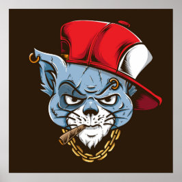 Poster Gangster Cat