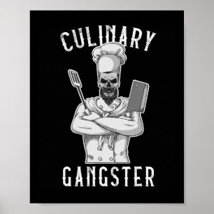 Poster Gangster Cozinhar Cozinha Cozinha Cozinha Restau