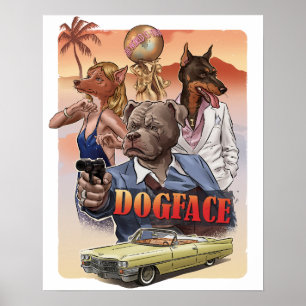Poster Gangster Dog Parody