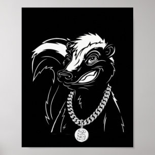Poster Gangster Skunk Legal – Roupas de Rua Hip-hop Anima
