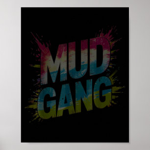 Poster Gangue de lama fofa executa amigos enlameados esqu