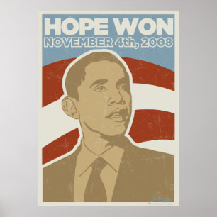 Poster ganhado "esperança" do presidente Obama