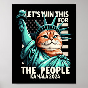 Poster Ganhe Isto Para A Estátua De Gato Engraçado Da Pes