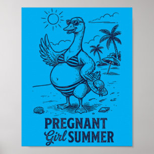Poster Gansa de Verão Menina Grávida