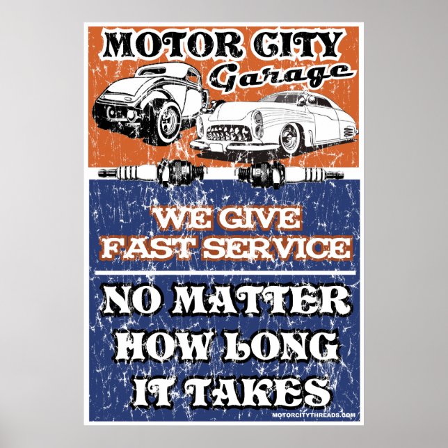 POSTER GARAGEM DE CIDADE MOTOR 2 (Frente)
