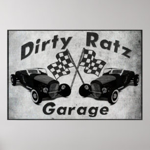 Póster Garagem suja de Ratz