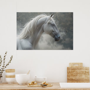 Poster Garanhão Branco