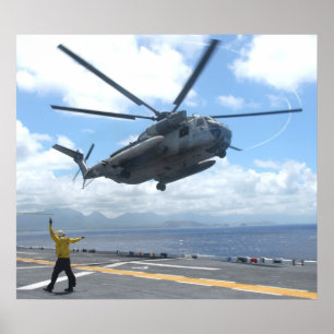 Poster Garanhão do mar de CH-53D