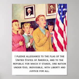 Póster Garantia à bandeira americana
