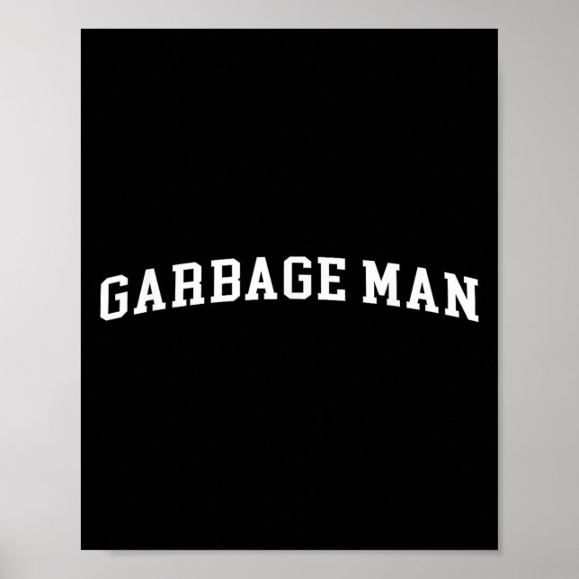 Poster Garbage Man  (Frente)