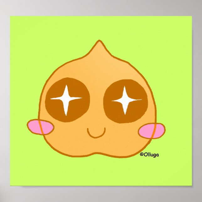 Poster Garbanzo kawaii (Frente)