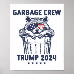 Poster Garbyge Crew Trump Garge Man In Trash Truck Electi