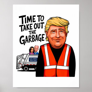 Poster Garbyge Para Trump 2024 É Um Momento Engraçado Par